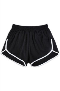 SKSP018 manufacturing sports shorts marathon fitness running design drawstring elastic waist shorts sports shorts center detail view-4